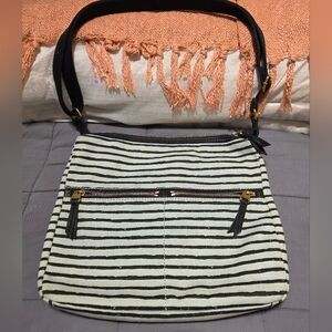 Fossil Erin Striped Crossbody
